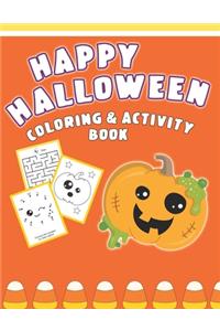 Happy Halloween Coloring And Activity Book