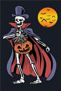 Scary Halloween Vampire Skeleton Trick Or Treat