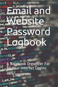 Email and Website Password Logbook