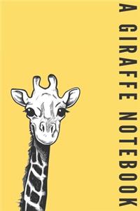 A giraffe notebook