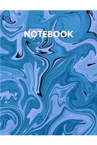 Notebook: Blue Marble Book Quad Ruled Graph Paper Cute And Beautiful Notebooks for Girls Teens Kids Women Work School Writing Notes Journal 100 Pages Large (8