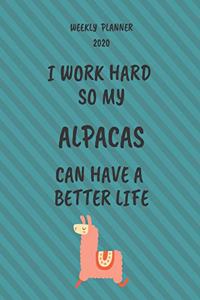 Alpacas Weekly Planner 2020