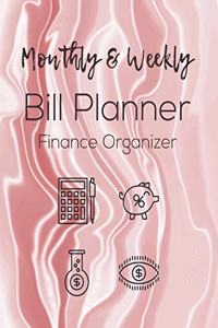 Monthly & Weekly Bill Planner