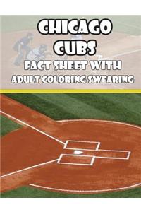 Chicago Cubs Fact Sheets with Adult Coloring Swearing