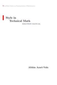 Style in Technical Math Solution Manual
