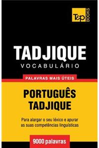 Vocabulário Português-Tadjique - 9000 palavras mais úteis