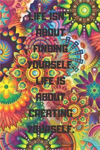 Life Isn't about Finding Yourself. Life Is about Creating Yourself.