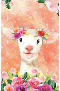 Bullet Journal for Animal Lovers Lamb in Flowers