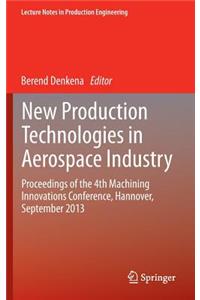 New Production Technologies in Aerospace Industry