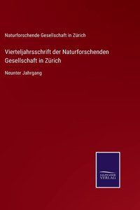 Vierteljahrsschrift der Naturforschenden Gesellschaft in Zürich