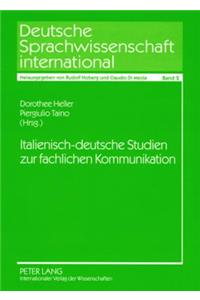 Italienisch-Deutsche Studien Zur Fachlichen Kommunikation