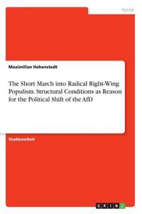 The Short March into Radical Right-Wing Populism. Structural Conditions as Reason for the Political Shift of the AfD