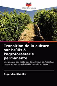 Transition de la culture sur brûlis à l'agroforesterie permanente