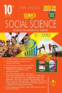 SURA`S 10th Std Social Science Guide in English Medium 2023-24 Latest Updated Edition