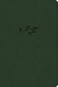 CSB Single-Column Personal Size Reference Bible, Olive Leathertouch