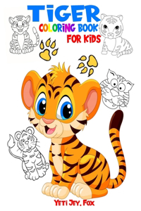 Tiger coloring book for kids