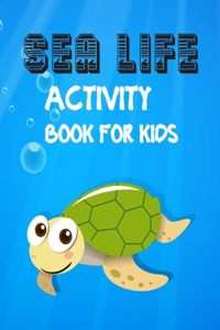 Sea life activity book for kids