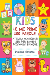 Mie Prime 100 Parole Attivita Montessori Libri Per Bambini Dizionario Bilingue Italiano Slovacco