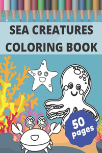Sea Creatures Coloring Book