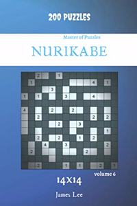 Master of Puzzles - Nurikabe 200 Puzzles 14x14 vol. 6