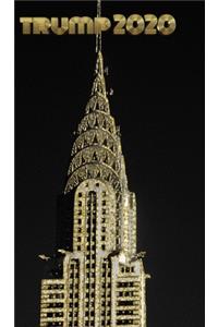 Trump-2020 iconic Chrysler Building Sir Michael writing Drawing Journal.