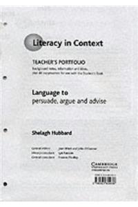 Language to Persuade, Argue and Advise Teacher's Portfolio