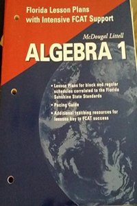 McDougal Littell High School Math Florida: Lesson Plans Algebra 1