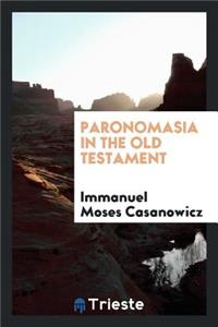 Paronomasia in the Old Testament