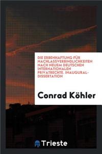 Die Erbenhaftung FÃ¼r Nachlassverbindlichkeiten Nach Neuem Deutschen ...