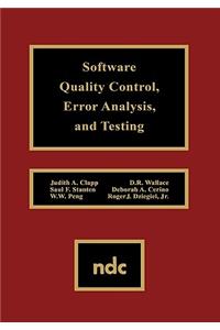 Software Quality Control, Error, Analysis