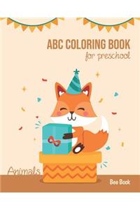 Animals ABC Coloring Book For Preschool