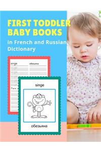First Toddler Baby Books in French and Russian Dictionary