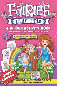 Fairies Little Girls' 4-in-One Activity Book