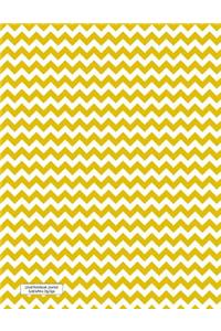 Lined Notebook Journal Gold White ZigZags