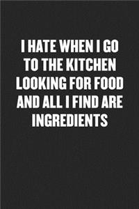 Looking for Food and All I Find Are Ingredients