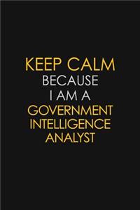 Keep Calm Because I Am A Government Intelligence Analyst