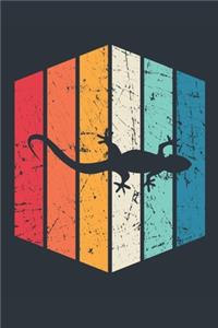 Vintage Lizard Notebook - Gift for Lizard Lovers - Retro Lizard Journal - Lizard Diary for Boys and Girls