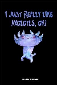 I Just Really Like Axolotls, Ok Yearly Planner