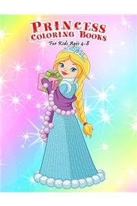 Princess Coloring Books For Kids Ages 4-8