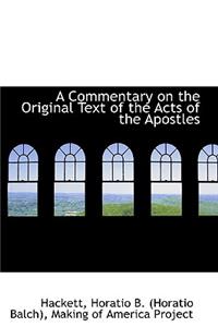 A Commentary on the Original Text of the Acts of the Apostles