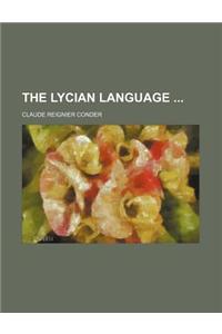 The Lycian Language