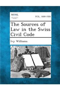 The Sources of Law in the Swiss Civil Code
