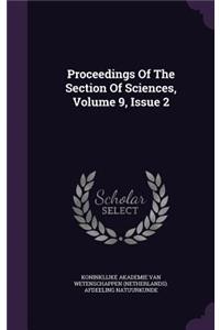Proceedings of the Section of Sciences, Volume 9, Issue 2