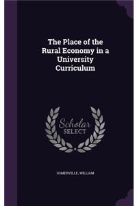 The Place of the Rural Economy in a University Curriculum