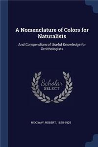 Nomenclature of Colors for Naturalists