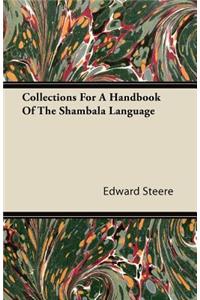 Collections For A Handbook Of The Shambala Language