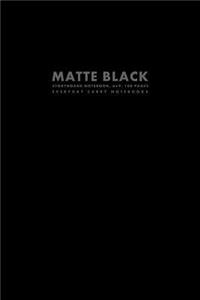 Matte Black Storyboard Notebook, 6x9, 100 Pages