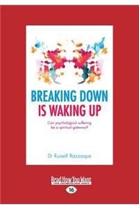 Breaking Down Is Waking Up: Can Psychological Suffering Be a Spiritual Gateway? (Large Print 16pt): Can Psychological Suffering Be a Spiritual Gateway? (Large Print 16pt)