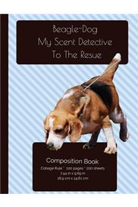 Funny Beagle - Scent Detective Composition Notebook