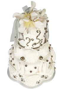 Wedding Journal Silver Pearl Wedding Cake